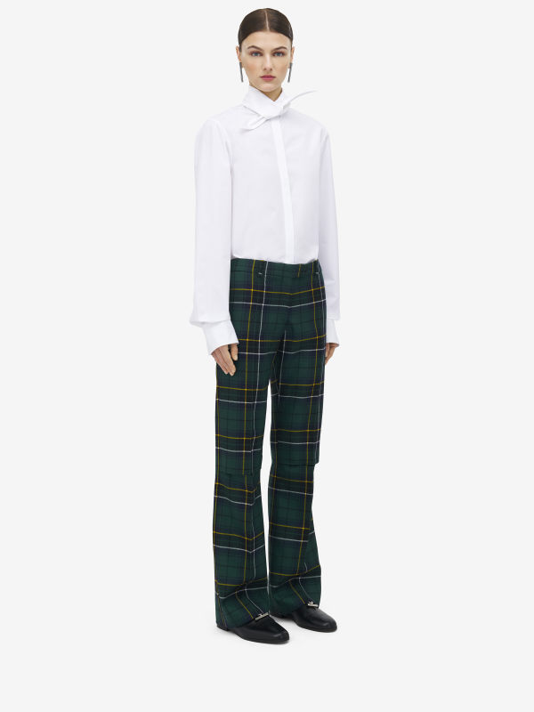 ALEXANDER MCQUEEN - Wool Tartan Trousers - Item 841626QJAFI4348
